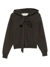 Jw Anderson Cotton Jersey Hoodie In Brown