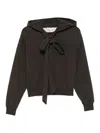 Jw Anderson Cotton Jersey Hoodie In Brown