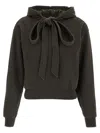 Jw Anderson Cotton Jersey Hoodie In Black