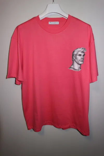 Pre-owned Jw Anderson Tom Of Finland Print T-shirt In Multi