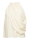 Jw Anderson Twisted Drape Halter Top In White