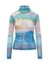 Jw Anderson Multicolor Top In Blue