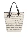 Jw Anderson J. W. Anderson Structured Tote Bag With Contrasting Black Trim