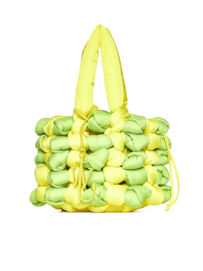 Jw Anderson Tote In Yellow/lime