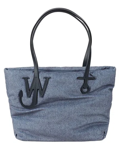 Jw Anderson Small Puffy Anchor Tote Bag In Blue