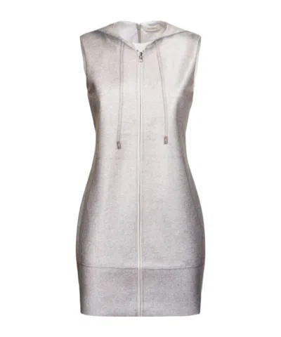 Jw Anderson Trompe L'oeil Mini Shift Dress In Gray