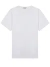Jw Anderson White Solid Crew Neck T-shirt In White