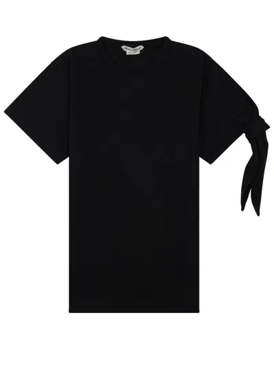 Jw Anderson T-shirt Con Nodo In Black