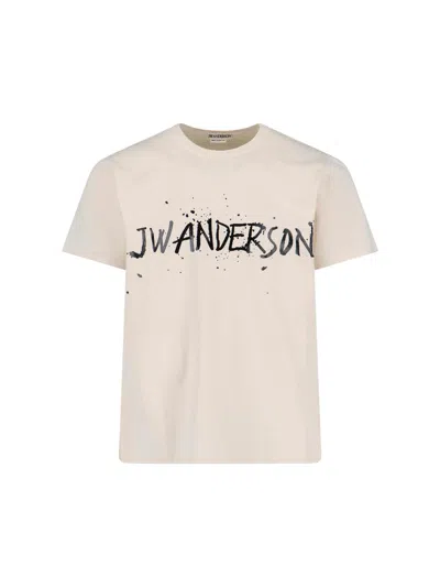 JW ANDERSON T-SHIRT LOGO "CIRCULAR"