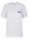 Jw Anderson Oversized Organic Cotton T-shirt In White