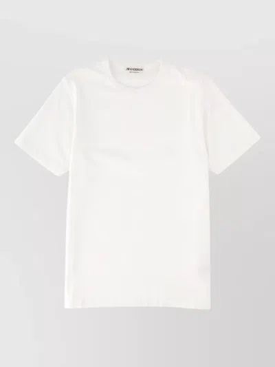 Jw Anderson Crewneck Short-sleeve T-shirt In White
