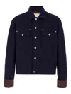 Jw Anderson Turn Up Cuff Jacket In Blue