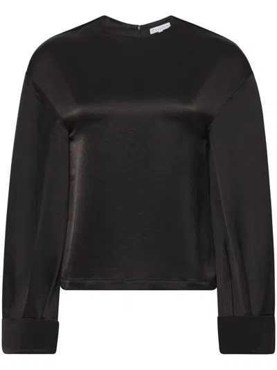 Jw Anderson Turn-up Cuffs Blouse In Black