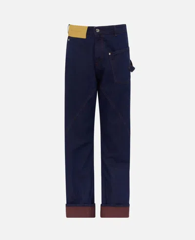 Jw Anderson Turn Up Twisted Workwear Jeans