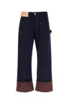 Jw Anderson J.w.anderson 'turn Up Twisted Workwear' Jeans In Blue