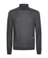 Jw Anderson J. W. Anderson Classic High-neck Grey Turtleneck Jumper In Black