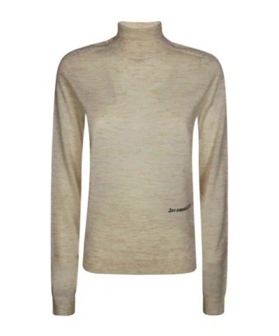 Jw Anderson Turtleneck Sweater In Brown