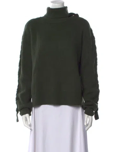 Pre-owned Jw Anderson Turtleneck Sweater In Green