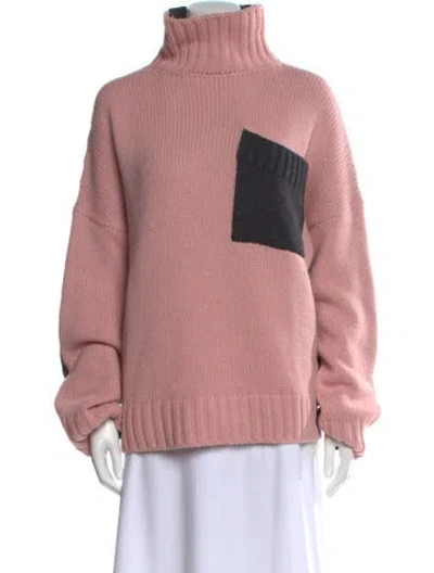 Pre-owned Jw Anderson Turtleneck Sweater In Pink