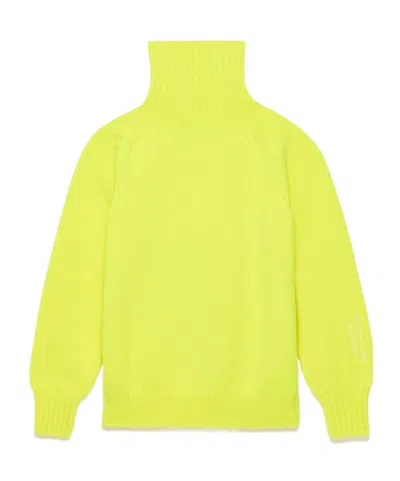 Jw Anderson Roll-neck Raglan-sleeve Sweater In Yellow