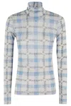 Jw Anderson All-over Logo Print Tulle Top
