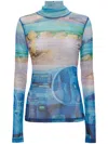 Jw Anderson Multicolor Top In Cornflowe R Blue