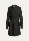 Jw Anderson Black Belted Cotton Dress In Black
