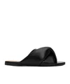 Jw Anderson Twist Cross-strap Sandals In Black