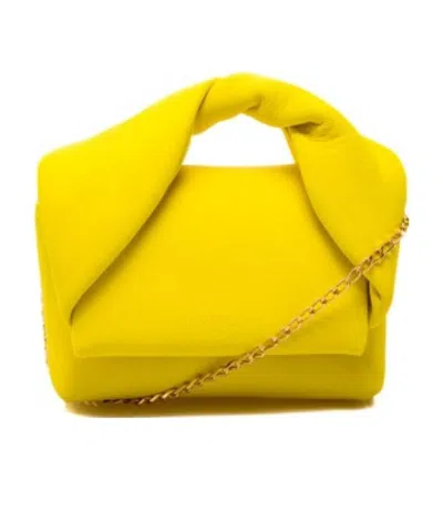 Jw Anderson Twist-detailing Mini Crossbody Bag In Yellow