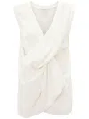 Jw Anderson Deconstructed Cut-out Top In White