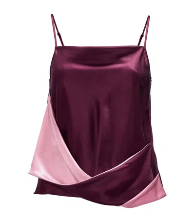 Jw Anderson Twisted Camisole In Purple