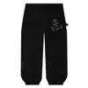 Jw Anderson Twisted Cargo Pants In Black In Black