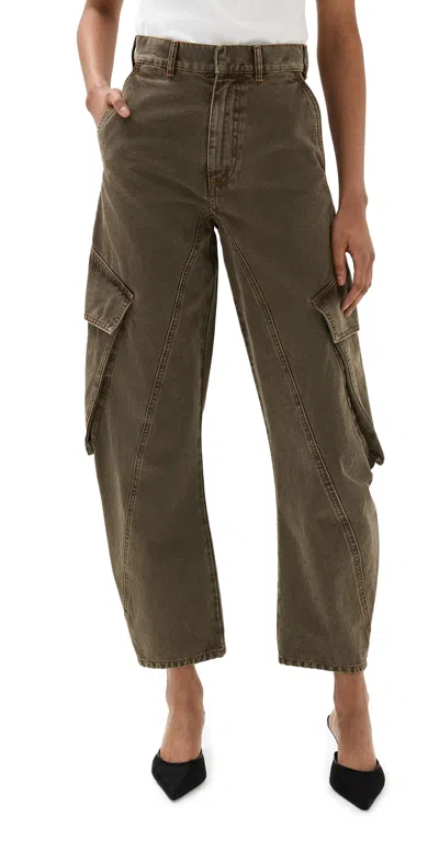 Jw Anderson Twisted Cargo Trousers Khaki