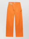 Jw Anderson Twisted Denim Jeans Five Pocket Design In Orange