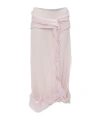 Jw Anderson Twisted Drape Midi Skirt In Pink