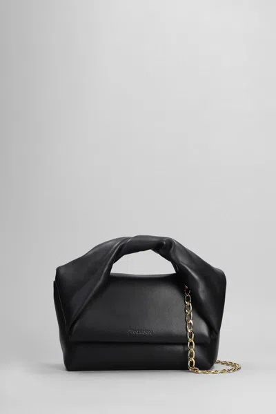 Jw Anderson Twisted Hand Bag In Black