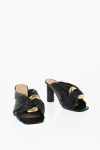 Jw Anderson Twisted Leather Mules Heel 8 Cm