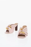Jw Anderson Twisted Leather Mules Heel 9 Cm