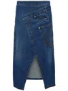 Jw Anderson Jwanchor Twisted Midi Skirt