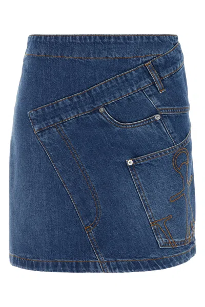 JW ANDERSON MINIGONNA IN DENIM DONNA