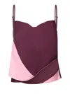 Jw Anderson Twisted Camisole In Purple