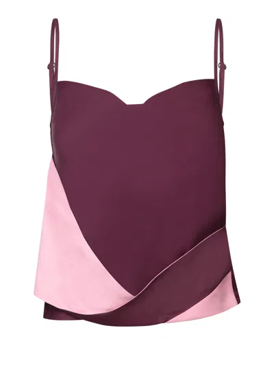 Jw Anderson Twisted Camisole In Purple