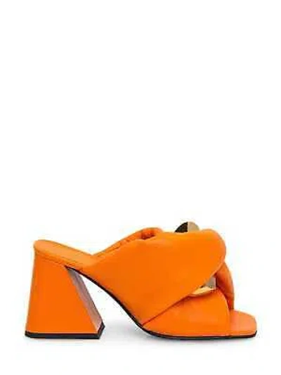 Pre-owned Jw Anderson J.w. Anderson Twisted Sandal In Orange