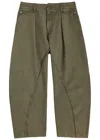 Jw Anderson Seam Trousers Twisted Seams In Green