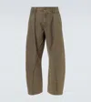 Jw Anderson Seam Trousers Twisted Seams In Green