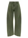 Jw Anderson J. W. Anderson Twisted Seam Trousers In Green