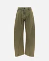 Jw Anderson Twisted-seam Trousers In Green