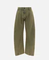 Jw Anderson Twisted-seam Trousers In Green