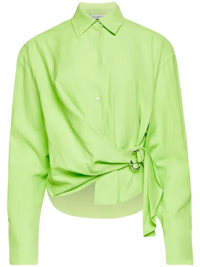 JW ANDERSON TWISTED SHIRT - WOMEN'S - LINEN/FLAX/VISCOSE