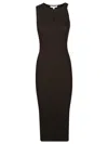 Jw Anderson J. W. Anderson Twisted Strap Midi Dress In Black